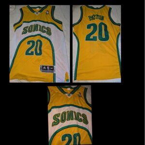 Vintage Seattle Sonics #20 Payton Jersey Mens Sz M #20 Adidas NBA